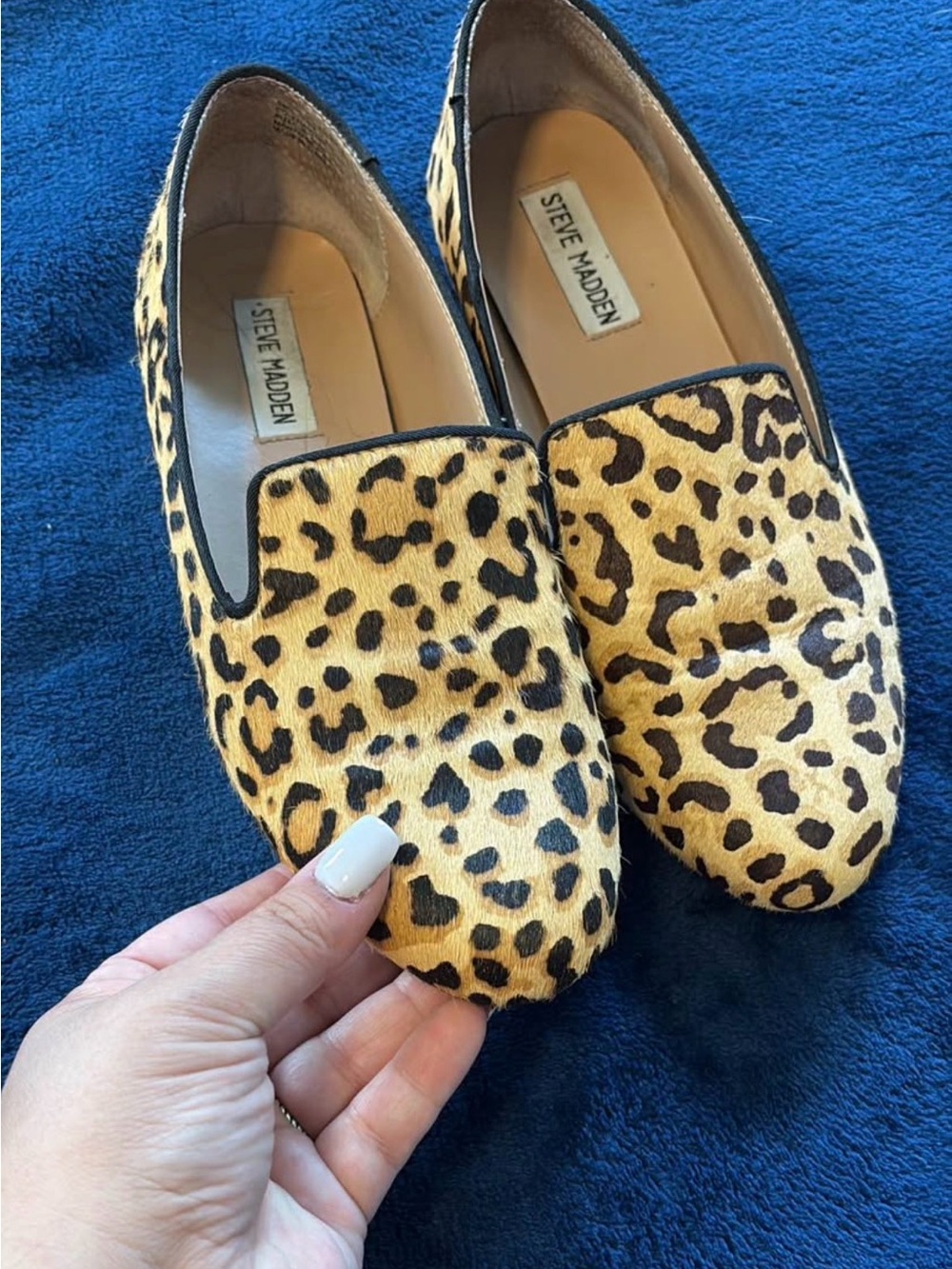 Steve Madden Leopard-Print Slip Ons in Yellow and Black